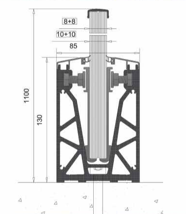 ADLK-130A Floor Standing Base